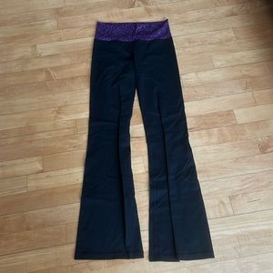 Lululemon flare pants, size 8 (tall), luon, EUC